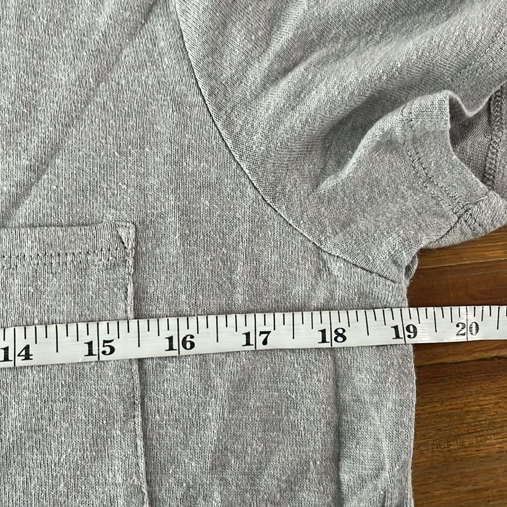 Outerknown Neptune Tee Dress Short Sleeves Tshirt Dress L Gray - Picture 8 of 11